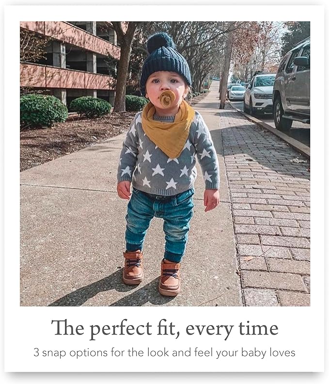 Kishu Baby Indi Organic Baby Bandana Bibs – Fairtrade 4-Way Reversible Drool Bibs for Boys & Girls – Unisex (Set of 5)