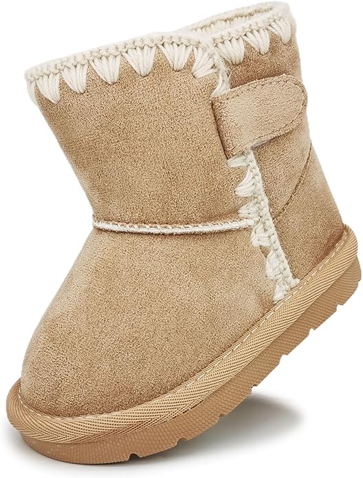 Baby Boots Winter Snow Booties Infant Boys Girls Outdoor Warm Shoes for Cold Weather 6 9 12 15 18 24 Months