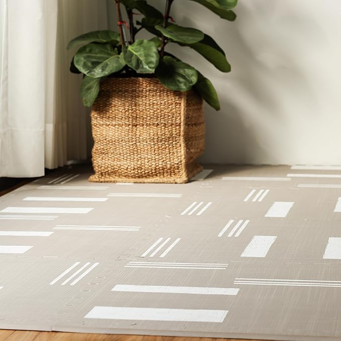 Baby Play Mat for Floor - Nira (4x6ft) - Premium EVA Foam Play Mat for Babies & Toddlers (Ages 0-5+) - Non-Toxic Playmat for Tummy Time, Crawling & Playroom - Stylish & Comfortable