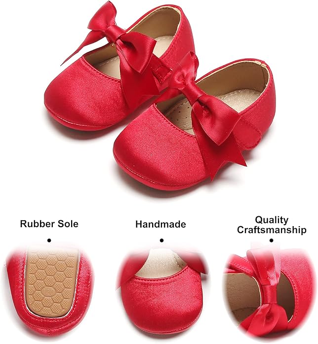 Soft Sole Baby Shoes - Infant Baby Walking Shoes Moccasins Rubber Sole Crib Shoes