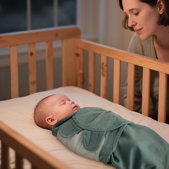 GLLQUEN BABY Girl Swaddles 0-3 Months - 3 Pack Baby Swaddles Sack for Newborn, Infant Sleep Sack, Easy Swaddling Wrap, Tranquil Blue, Nursery Swaddle Blankets Essentials