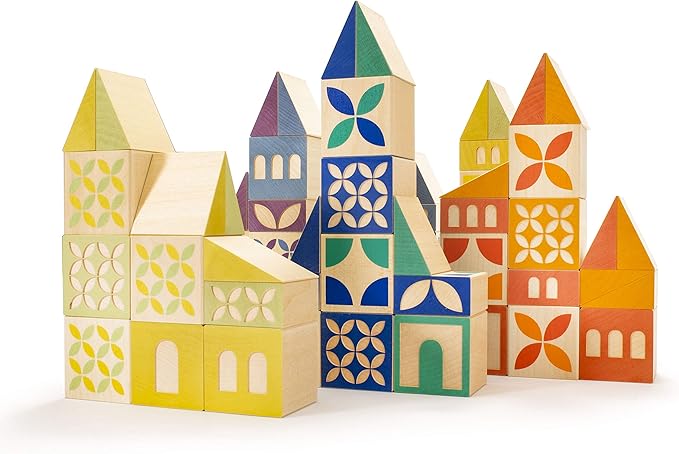 Uncle Goose Gosling Square Building Blocks - Made in The USA