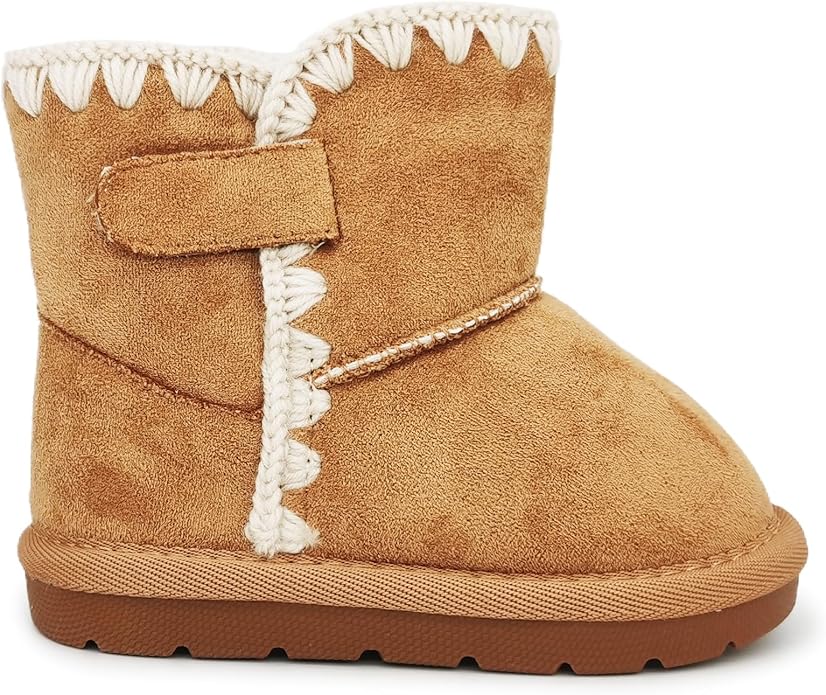 Baby Boots Winter Snow Booties Infant Boys Girls Outdoor Warm Shoes for Cold Weather 6 9 12 15 18 24 Months