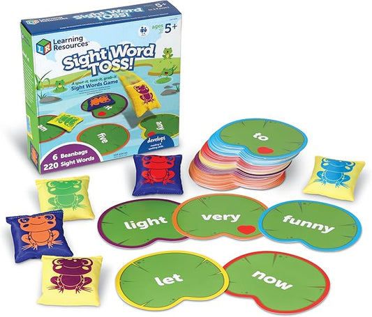 Learning Resources Sight Word Toss, Sight Word Phonics Games, Reading Flash Cards, Ages 5+