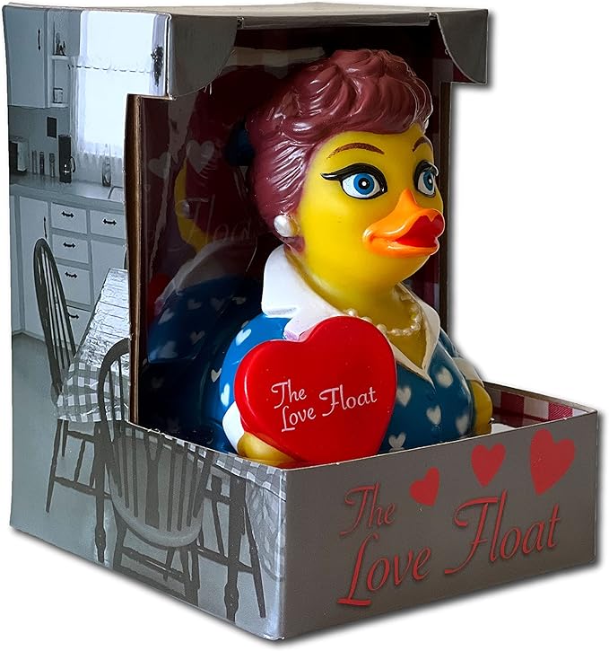 CelebriDucks - The Love Float - Floating Rubber Ducks - Collectible Bath Toy Gift for Kids & Adults of All Ages