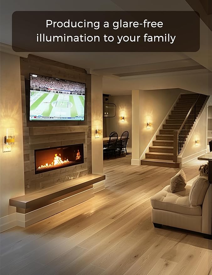 L LOHAS LED Night Light, Bathroom Night Lights Plug Into Wall with Dusk-to-Dawn Sensor, 0-100LM Dimmable Nightlight, Wall Sconce-Style Design Nightlights for Hallway,Stairway,Gift, 1 Pack