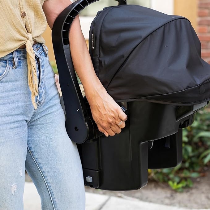 Baby Trend Infant and Toddler Double Stroller & Car Seat Combo, 2 Pc Set, Stormy - Lightweight and Compact Travel Stroller and Carseat Tandem for Babies, Infants, and Toddlers