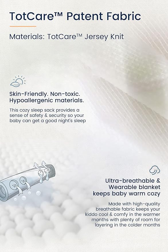 TotAha Sleep Sack 6-12 months, Buttery Soft Swaddle Transition Wearable Blanket Baby Sleeping Bag for Girl Boy,3 Pack 0.5 TOG