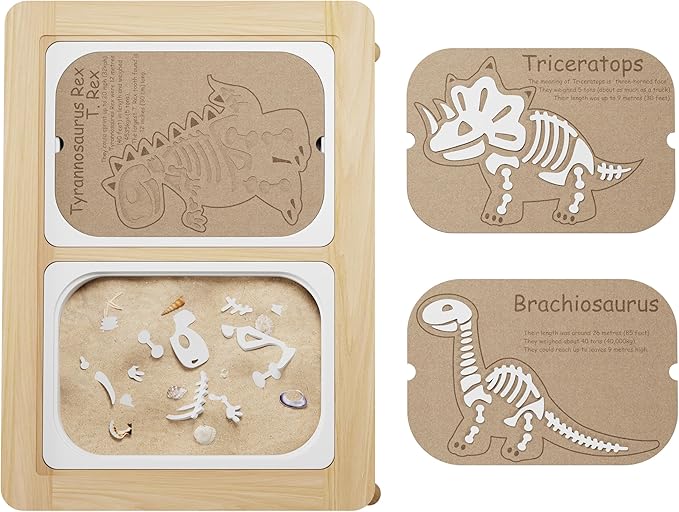Sensory Table Flisat Trofast Inserts Dinosaurs Puzzle Set of 3 Pieces