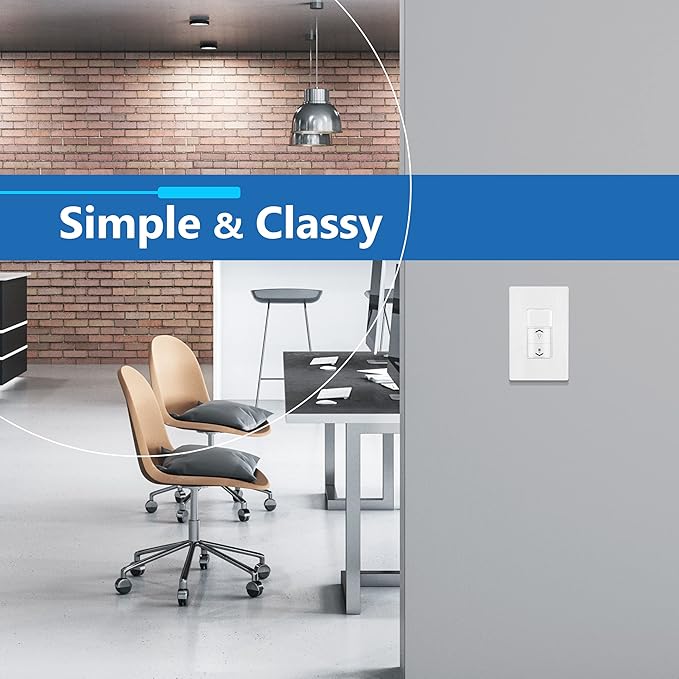 LIDER Brushed Finish Decorator Switch Cover, Screwless Wall Plate, Mid-Size 1-Gang 4.88" x 3.11", Unbreakable Polycarbonate Thermoplastic, UL Listed, LSWP-31M-BW10P, Brushed White, 10 pack