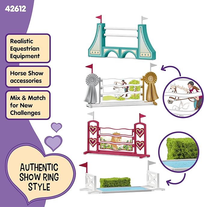 Schleich Horse Club, Obstacle Accessory Set Horses and Playsets, Ages 5+