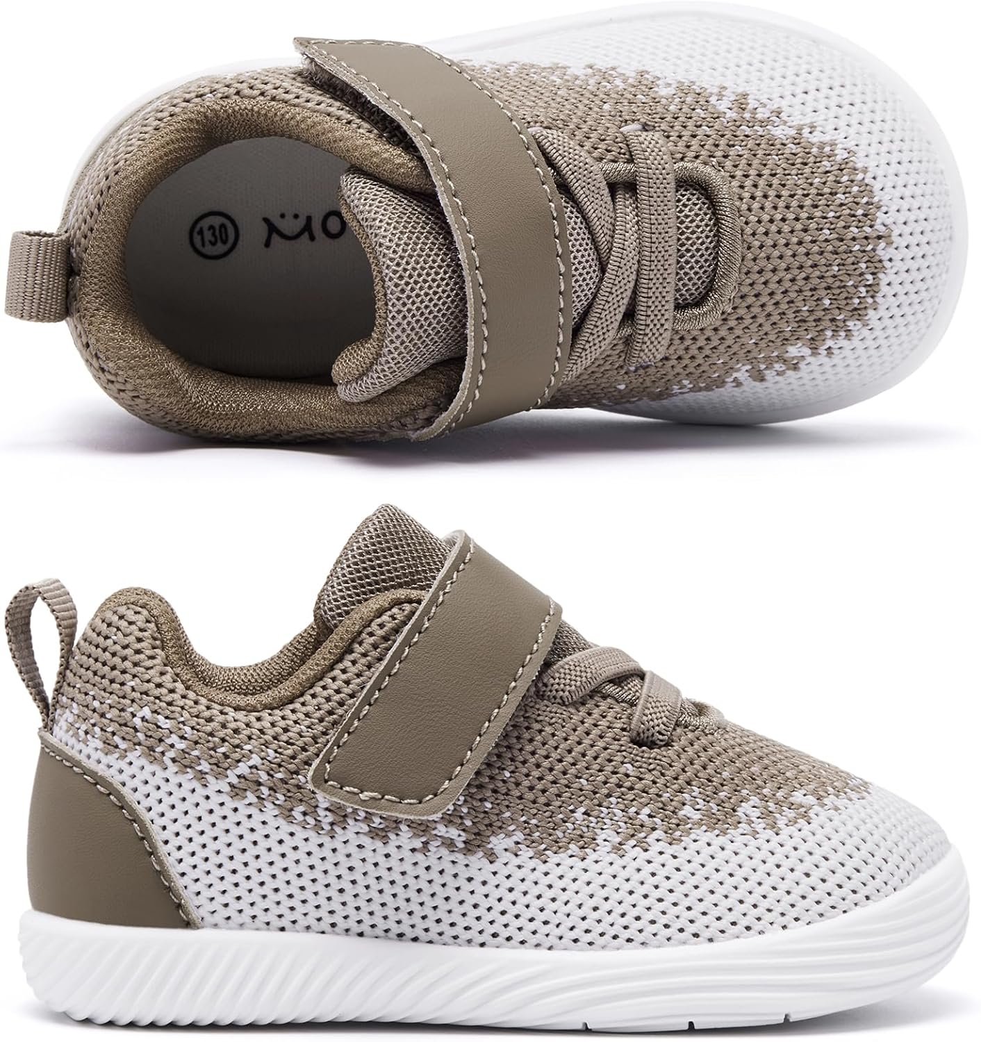 MORENDL Toddler Sneakers Baby Boys & Girls Barefoot Shoes Lightweight Breathable Walking Running Tennis Athletic Sport Shoes