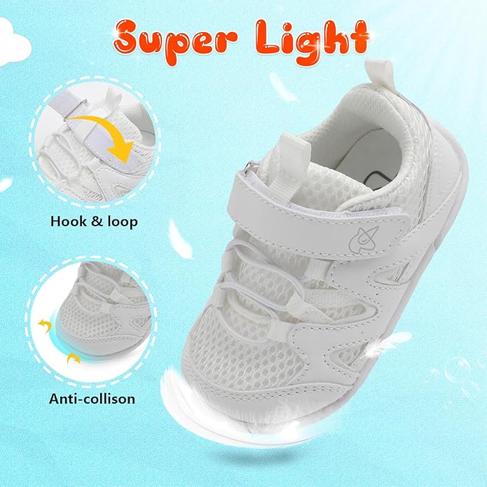 LeIsfIt Baby Shoes Boys Girls First Walking Shoes Non-Slip Toddler Breathable Sneakers Infant Sneakers