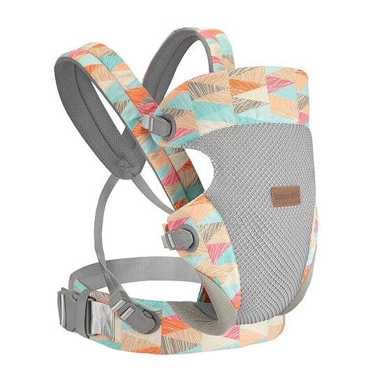 3-in-1 Baby Carrier Newborn to Toddler - Ergonomic(7.5-45lbs),Cozy Baby Carrier，Enhanced Lumbar Support，Easily AdjustableLightweight & Breathable Child Carrier (Geometry)
