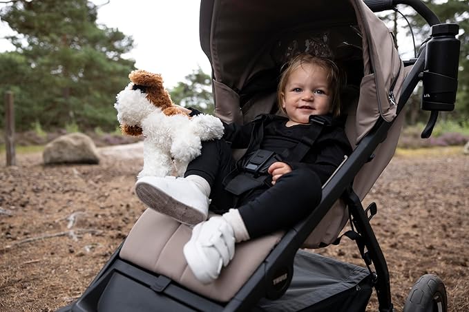 Thule Urban Glide 4-Wheel Single Child All-Terrain Stroller, Full-Suspension System, Air-Filled Tires, Upright seat with Adjustable Recline and Built-in Leg Rest, Baby Stroller