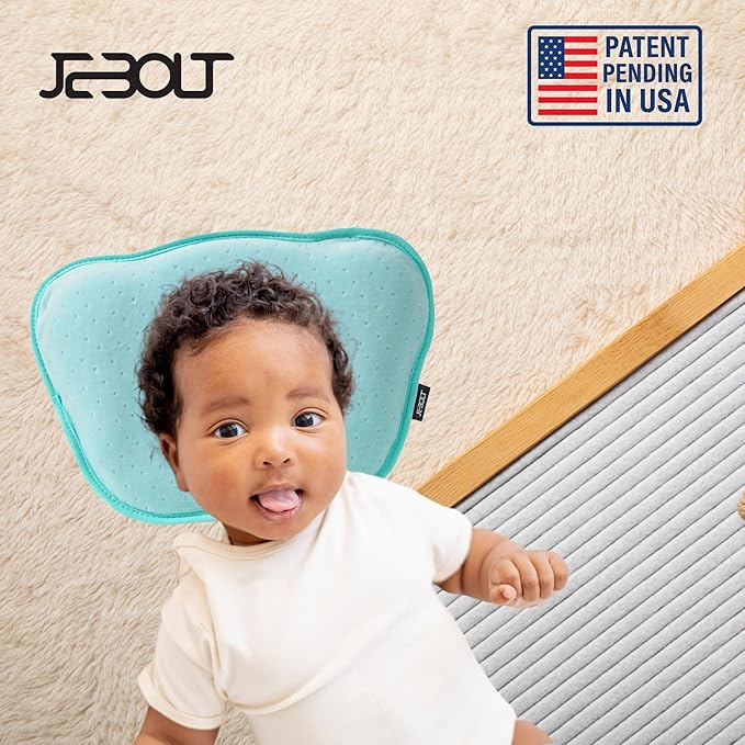 Memory Foam Baby Pillow,Cute Cartoon Soft and Cozy Pillow, Breathable Bedding Set for Infants for Small Boys and Girls