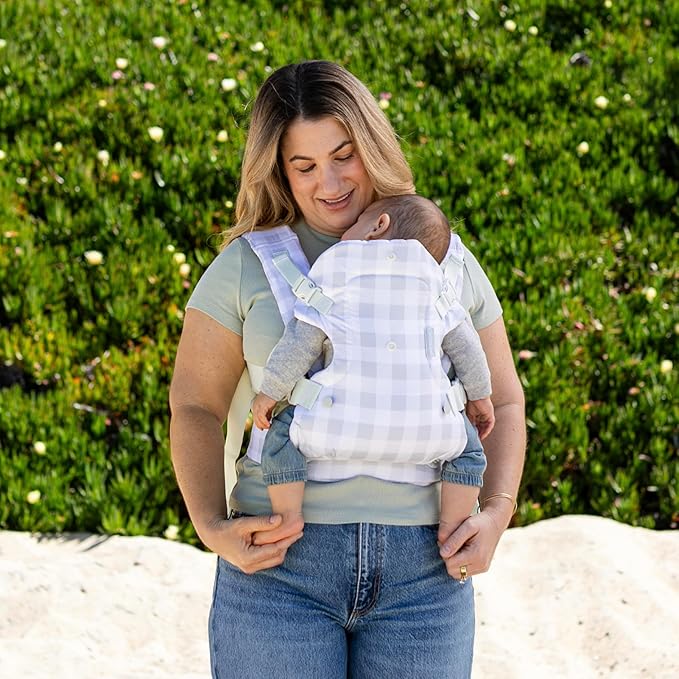 Infantino Flip Advanced 4-in-1 Baby Carrier - Ergonomic, Convertible, Face-in and Face-Out Front and Back Baby Carrier for Newborn to Toddler 8-32 lbs, Plaid