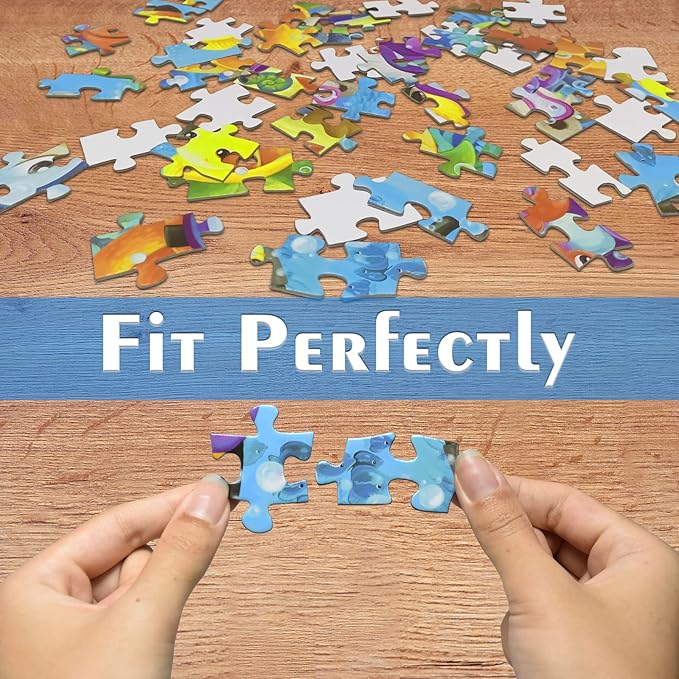 HUADADA Puzzles for Kids Ages 4-8, Construction Vehicles 100 Piece Puzzles for Kids Educational Jigsaw Puzzles Toys for Boys and Girls Age 4, 5, 6, 7, 8-10 Years Old (15" x 10")