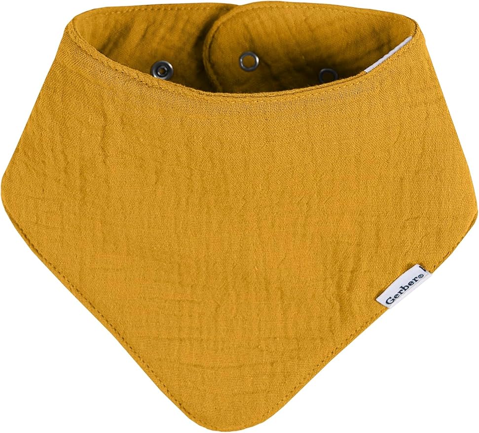 Gerber unisex-baby Muslin Bandana Bibs