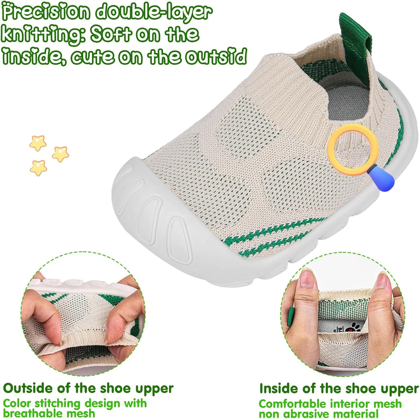 Charrost Toddler Baby Girl Boy First Walking Shoes Checkered Sneakers Sizes 3/4/5/6/7/8T. Soft, Cute,Flexible for First Walkers. Non-Slip, Slip On, Wide Toe Box Indoors Outdoors