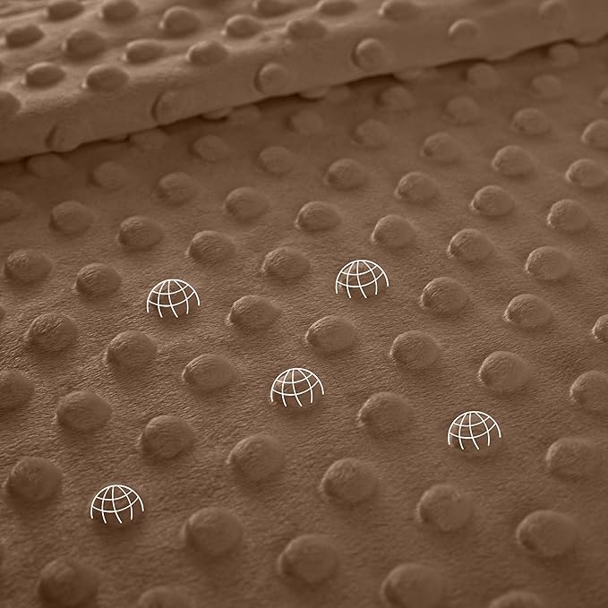 Baby Blanket for Boys Girls, 30x40 Inch Soft Lightweight Minky Dot Blanket with Farm Animals, Double-Layer Dotted Backing for Infant Toddler Nursery Crib, Sensory Security Blanket