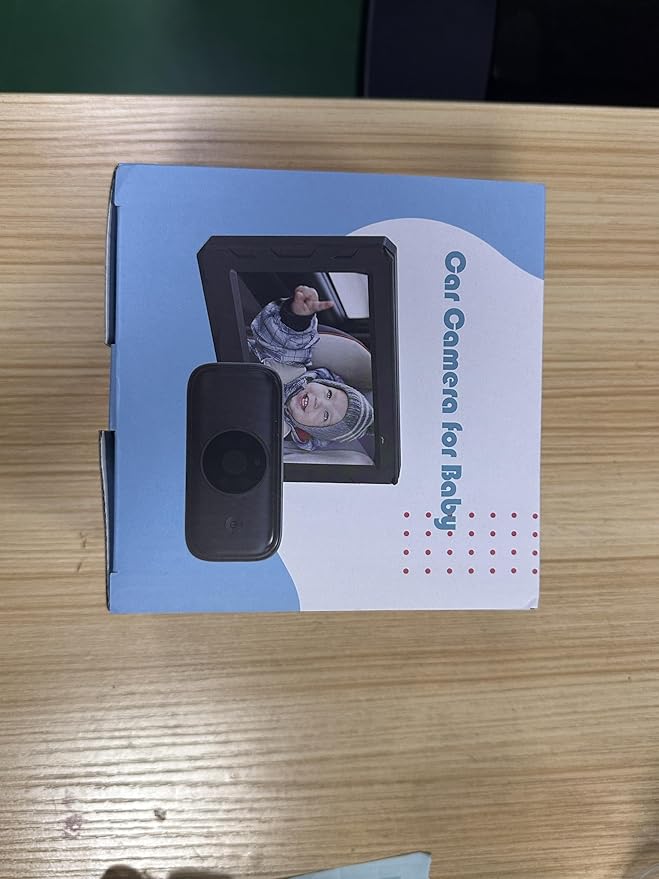 Wireless Baby car Camera - 40 Hours Battery Life& 940mn Night Vision, 4.3'' HD Car Baby Monitor - 1080P Video & 360° Adjustable, Rear Facing Back Seat Camera - Essentials for Newborn Families