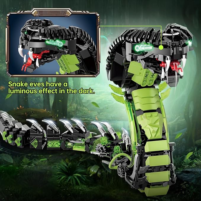Mechanical Snake Building Blocks Set Creative Model Toys Set for Adults and Kids