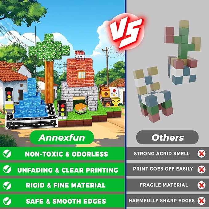 Magnetic Blocks - 150PCS Magnetic Building Blocks Road Forest Magnetic Cubes - Magnetic Toys for Montessori Toddler Birthday Gifts -STEM Sensory Construction Toys for Kids Ages 3+ for Boy & Girl