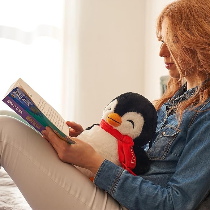 ODOXIA Weighted Animals for Anxiety 3.1lb Penguin | Stuffed Weighted Plush for Kids, Adults | Weighted Stuffed Animals | Weighted Plushies | Weighted Plushie