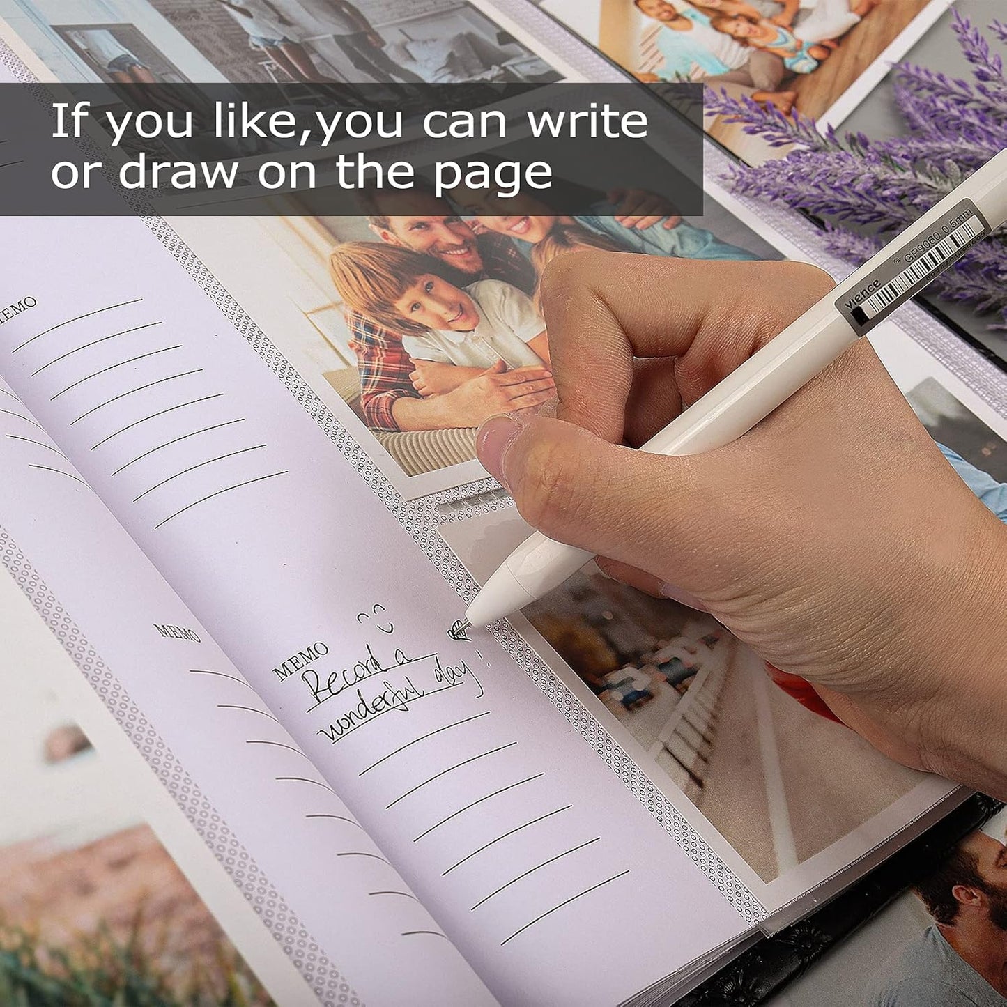 RECUTMS Photo Albums for 4x6 Photos Holds 300, 3 Per Pages Photo Picture Album PU Leather Cover, Horizontal Photos Record Family Wedding Anniversary Baby Holiday Album (Grey)