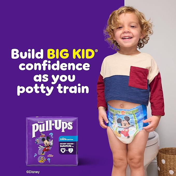 Pull-Ups Boys' Potty Training Pants, Size 5T-6T Training Underwear (46+ lbs), 14 Count