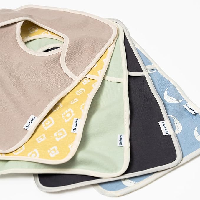 Gerber Unisex Baby Lap Shoulder Bibs