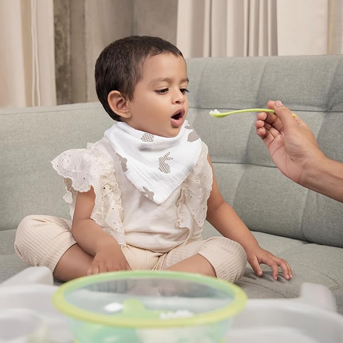 Muslin Baby bibs for drooling and teething, 100% cotton, Bibs for baby girl, Muslin bibs for boys (8 Pack)