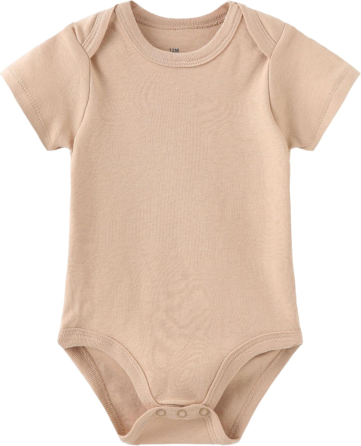 Kiddiezoom Baby Bodysuit Newborn Short Sleeve baby One-Piece Cotton 5-Pack baby clothes