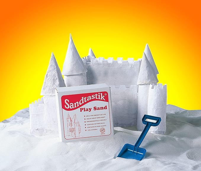 Sandtastik Sparkling White Play Sand, 25 lb (11.3 kg) Per Pack, 2 Packs