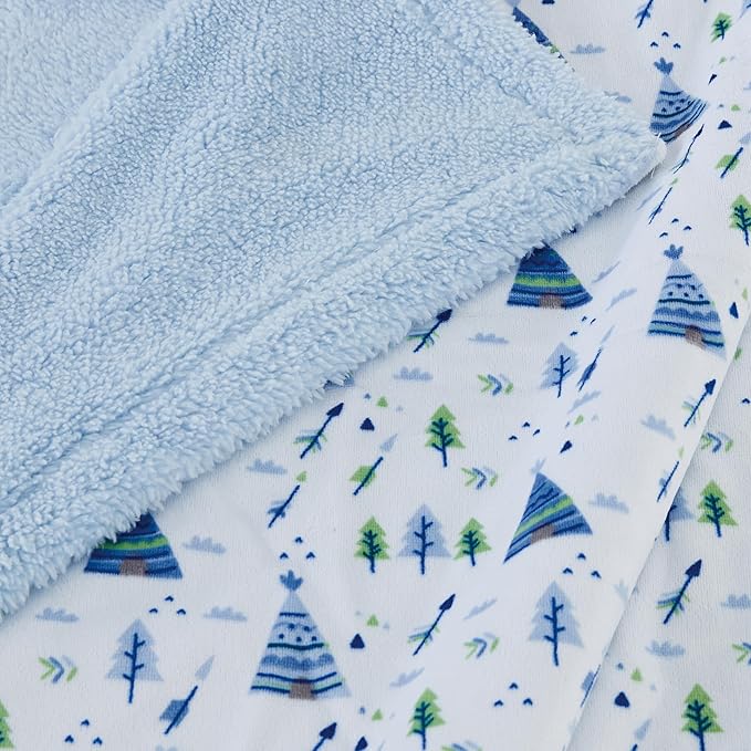 CREVENT 30''X40'' Cute Cozy Fluffy Warm Baby Blanket for Girls Boys Infants Toddlers' Bedding/Crib/Cot/Stroller, Baby Shower Birthday Newborn's Gift - Christmas Tree