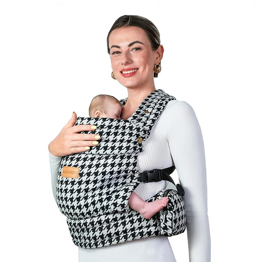 Baby Carrier Newborn to Toddler, Ergonomic Baby Toddler Carrier with Head Support (7-44 lbs) – Front Inward, Front Outward, Back Carry – Hands-Free, Lumbar Support (Black)
