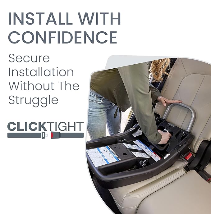 Britax Willow Brook S+ Travel System, Infant Car Seat and Stroller Combo with Alpine Base, ClickTight Technology, SafeWash Insert and Cover, Raven Black