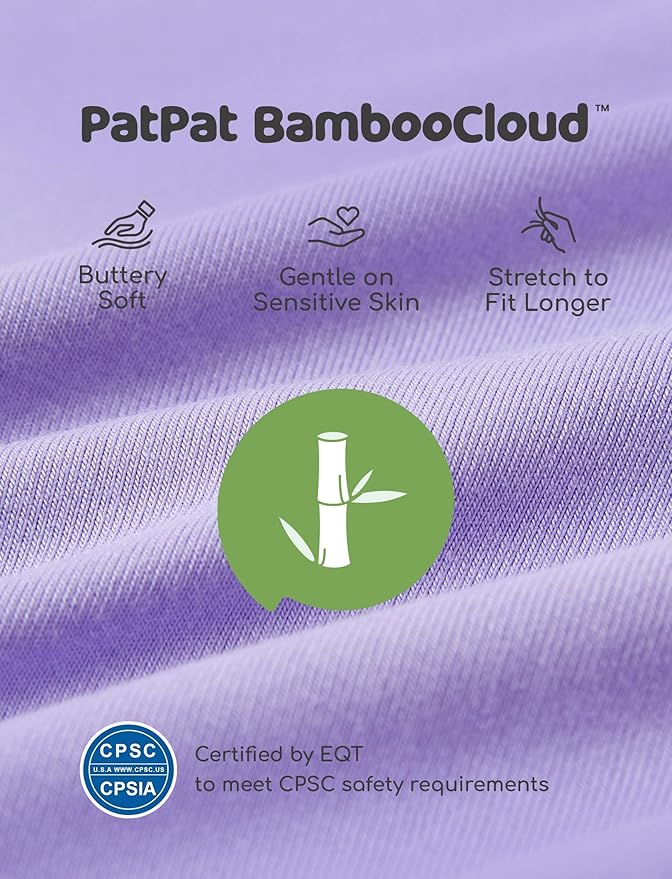 PATPAT Baby Bodysuits - Soft Viscose Made from Bamboo - Long Sleeve Funny for Boys and Girls -Newborn Infant Toddler Clothes