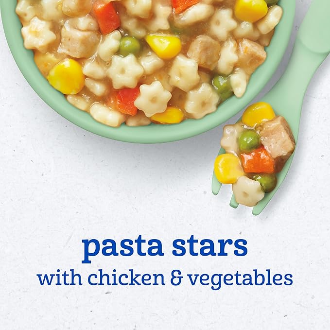 Gerber Toddler Food, Pasta Stars with Chicken & Vegetables, Mealtime for Toddler, 6PK