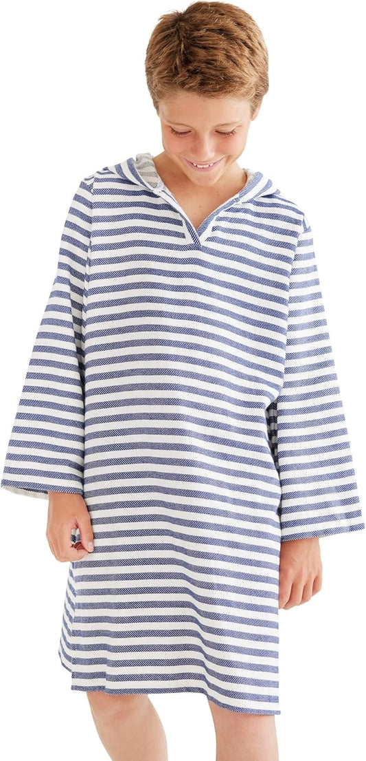 SAMMIMIS Boys & Girls Swim Cover Up - Kids Hooded Beach Towel with Long Sleeves - Pullover Beach Towel, Swim Poncho with Hood