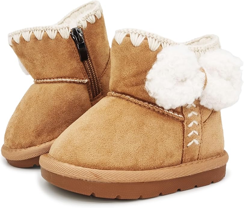 Baby Boots Winter Snow Booties Infant Boys Girls Outdoor Warm Shoes for Cold Weather 6 9 12 15 18 24 Months