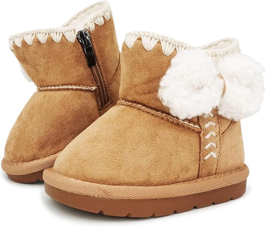 Baby Boots Winter Snow Booties Infant Boys Girls Outdoor Warm Shoes for Cold Weather 6 9 12 15 18 24 Months