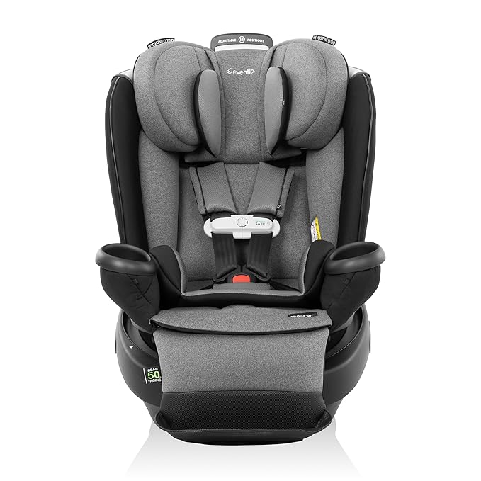 Evenflo Gold Revolve360 Extend All-in-One Rotational Car Seat with SensorSafe (Moonstone Gray)