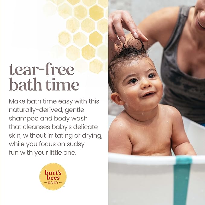 Baby Shampoo & Wash, Burt's Bees Tear Free Soap, Baby Care, Original, 21 Ounce (Packaging May Vary)