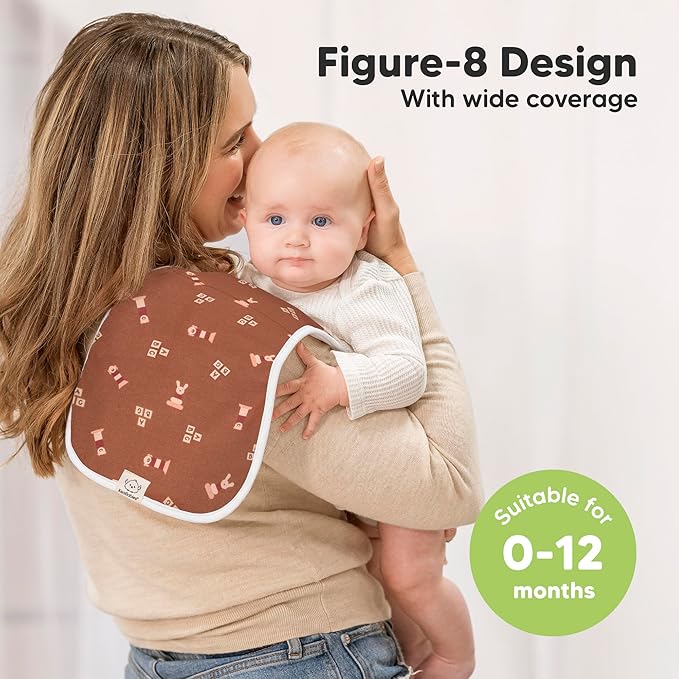 Organic Burp Cloths Baby Boy & Girl - 5-Pack Super Absorbent Cotton Burping Cloths for Babies, Soft & Plush Newborn Spit Up Rags, Infant Towels for Milk Spit Up, Unisex, Large 21" x 10" (Toy Land)