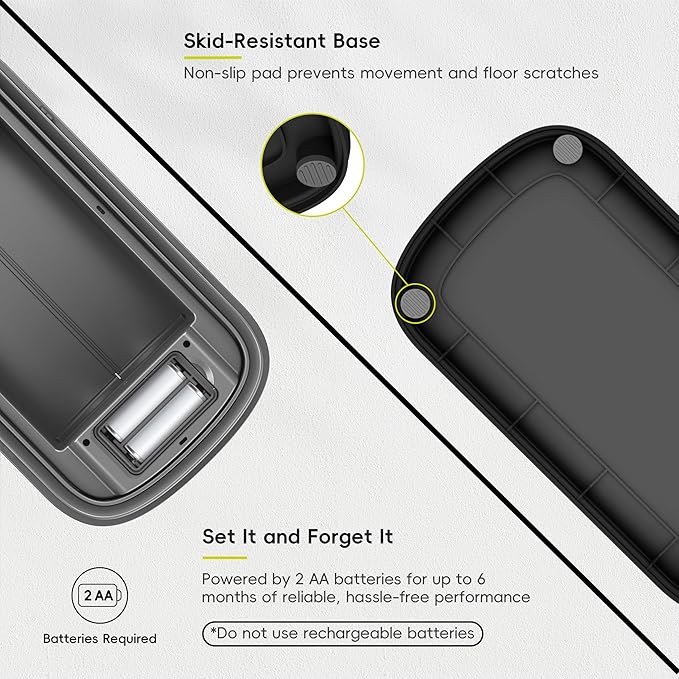 EKO Astro Slim Sensor Trash Can, 10L / 2.6 Gallon Touchless Garbage Bin with Soft-Close Butterfly Lid, Motion Sensor Stainless Steel Trash Can for Bathroom, Kitchen and Office, Waterproof