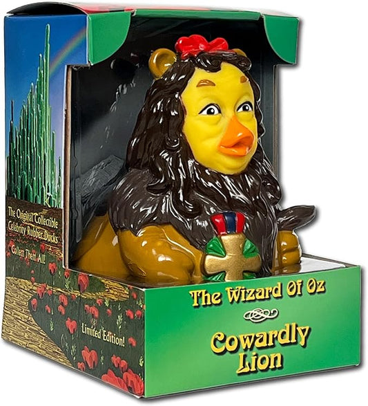 CelebriDucks - Cowardly Lion - Floating Rubber Ducks - Collectible Bath Toy Gift for Kids & Adults of All Ages