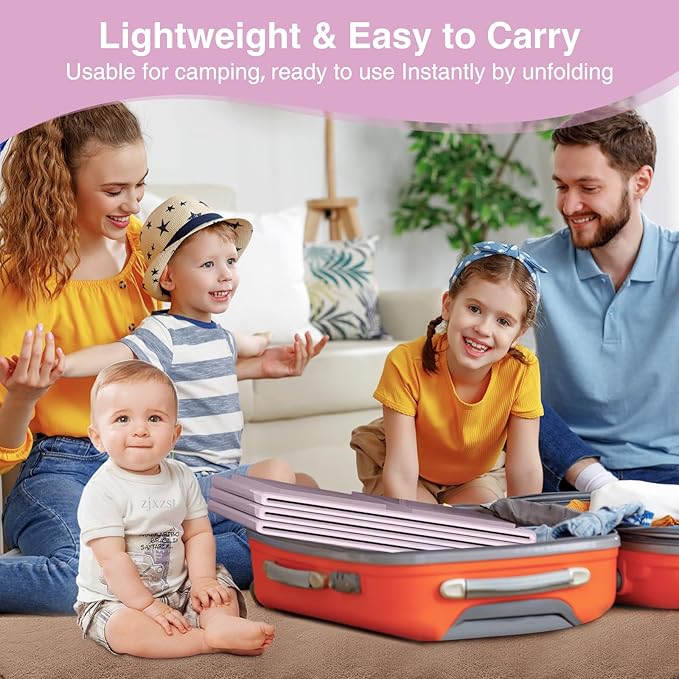 Portable Folding Baby Bath Tub, 29.5L x 17.7W x 9.8H inches, Suitable for 0-6 Years, Pink/Mint Green (Pink)