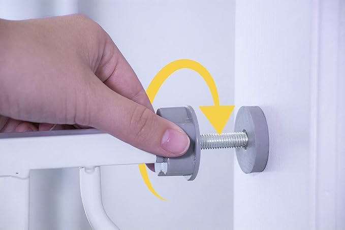 Regalo 36-Inch Extra Tall and 49-Inch-Wide Walk Thru Baby Gate, Includes 4-Inch and 12-inch Extension Kit, 4 Pack of Pressure Mount Kit and 4 Pack of Wall Mount Kit